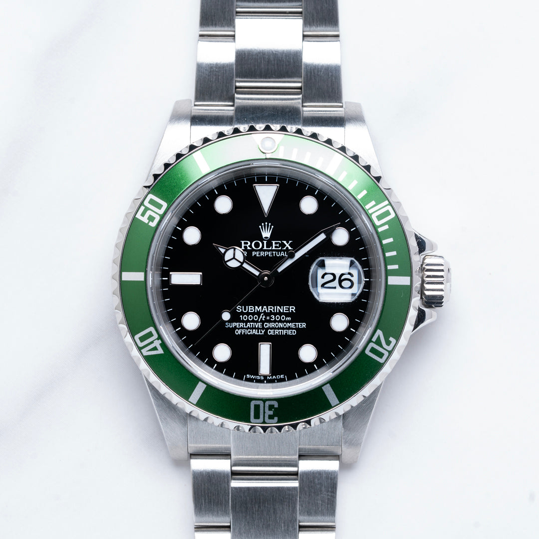 2006 Rolex Submariner Date "Kermit" Ref. 16610LV with Box & Papers