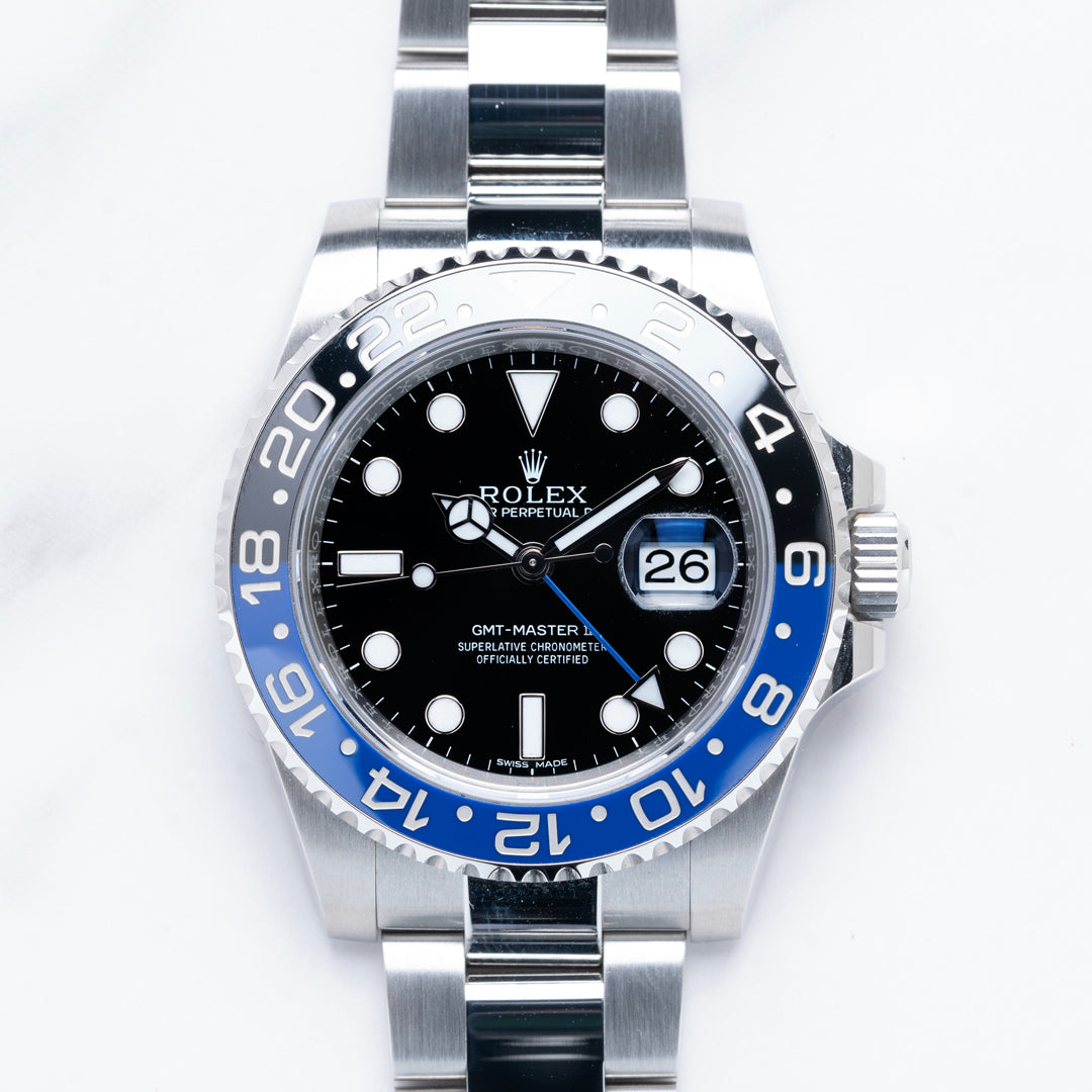 2015 Rolex GMT-Master II Ref. 116710BLNR with Box & Papers