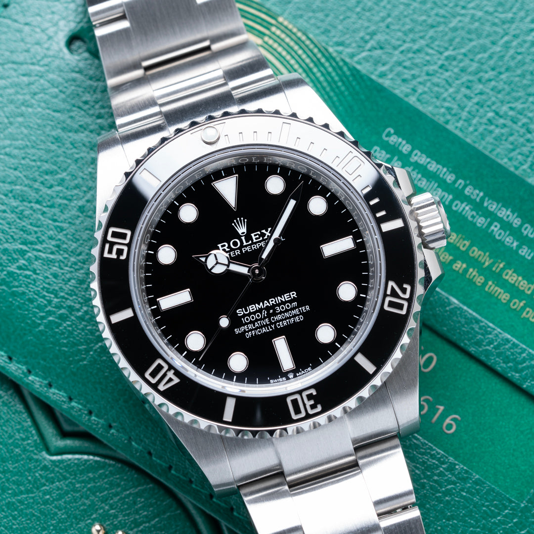 2020 Rolex Submariner Ref. 124060 with Box & Papers