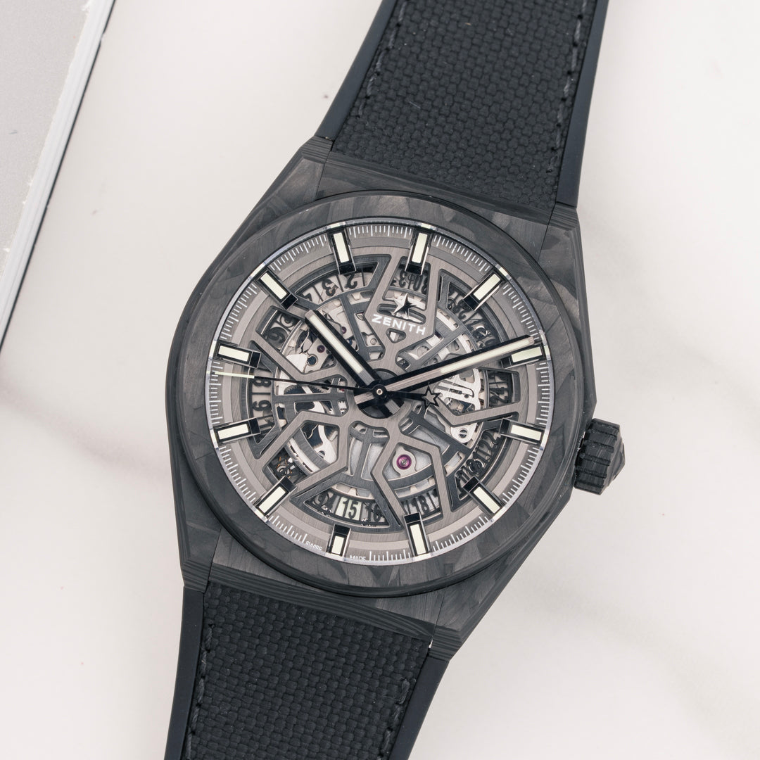 2021 Zenith Defy Classic Carbon Ref. 10.9000.670 with Box & Papers
