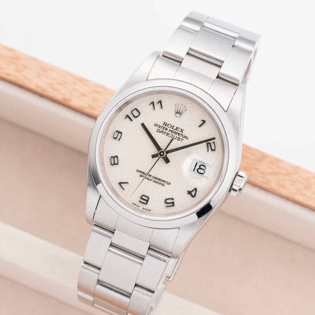 2004 Rolex Datejust Ref. 16200 Anniversary Ivory Dial