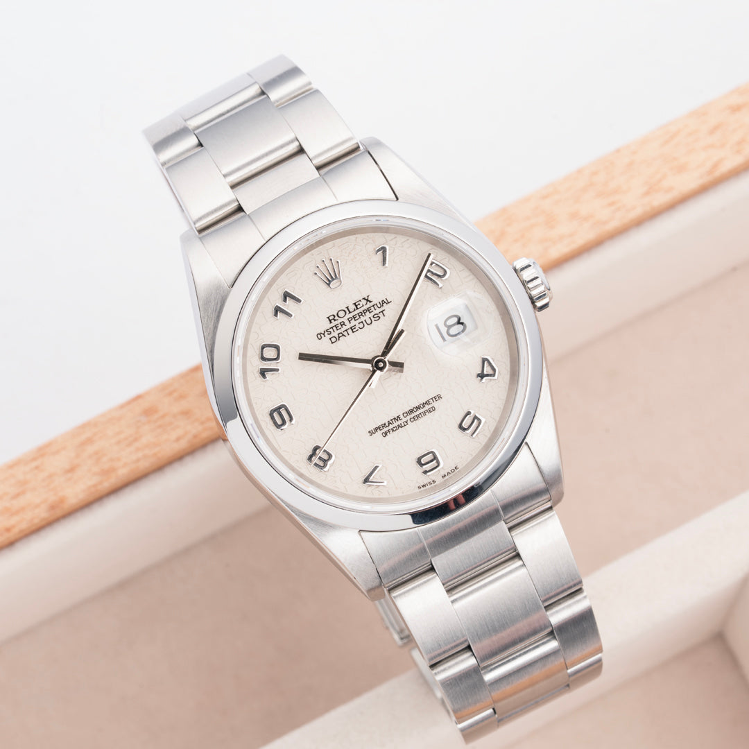 2004 Rolex Datejust Ref. 16200 Anniversary Ivory Dial