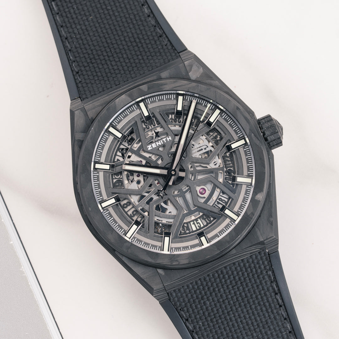 2021 Zenith Defy Classic Carbon Ref. 10.9000.670 with Box & Papers