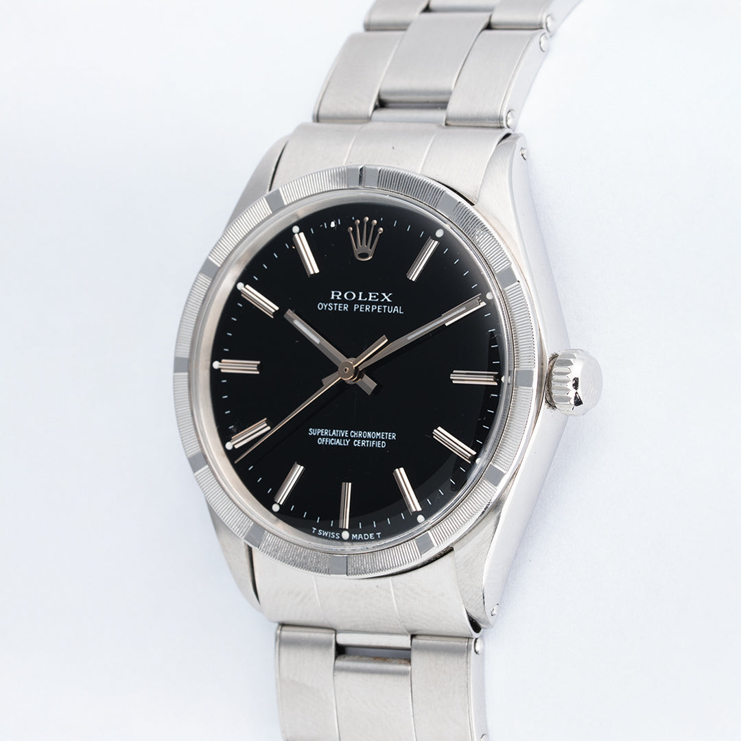1969 Rolex Oyster Perpetual Ref. 1007 Black Gilt Dial