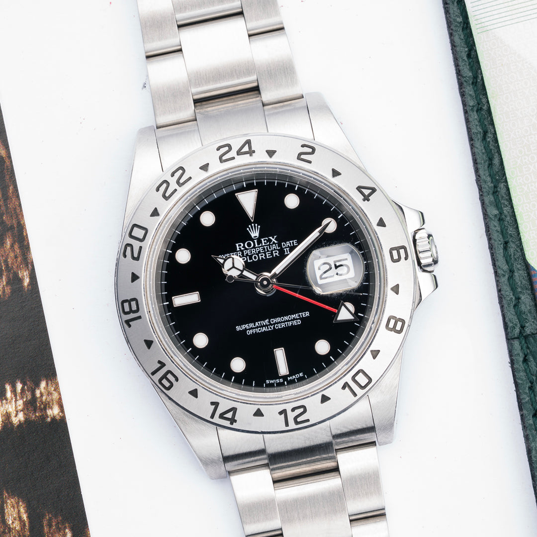 2002 Rolex Explorer II Ref. 16570 with Box & Papers