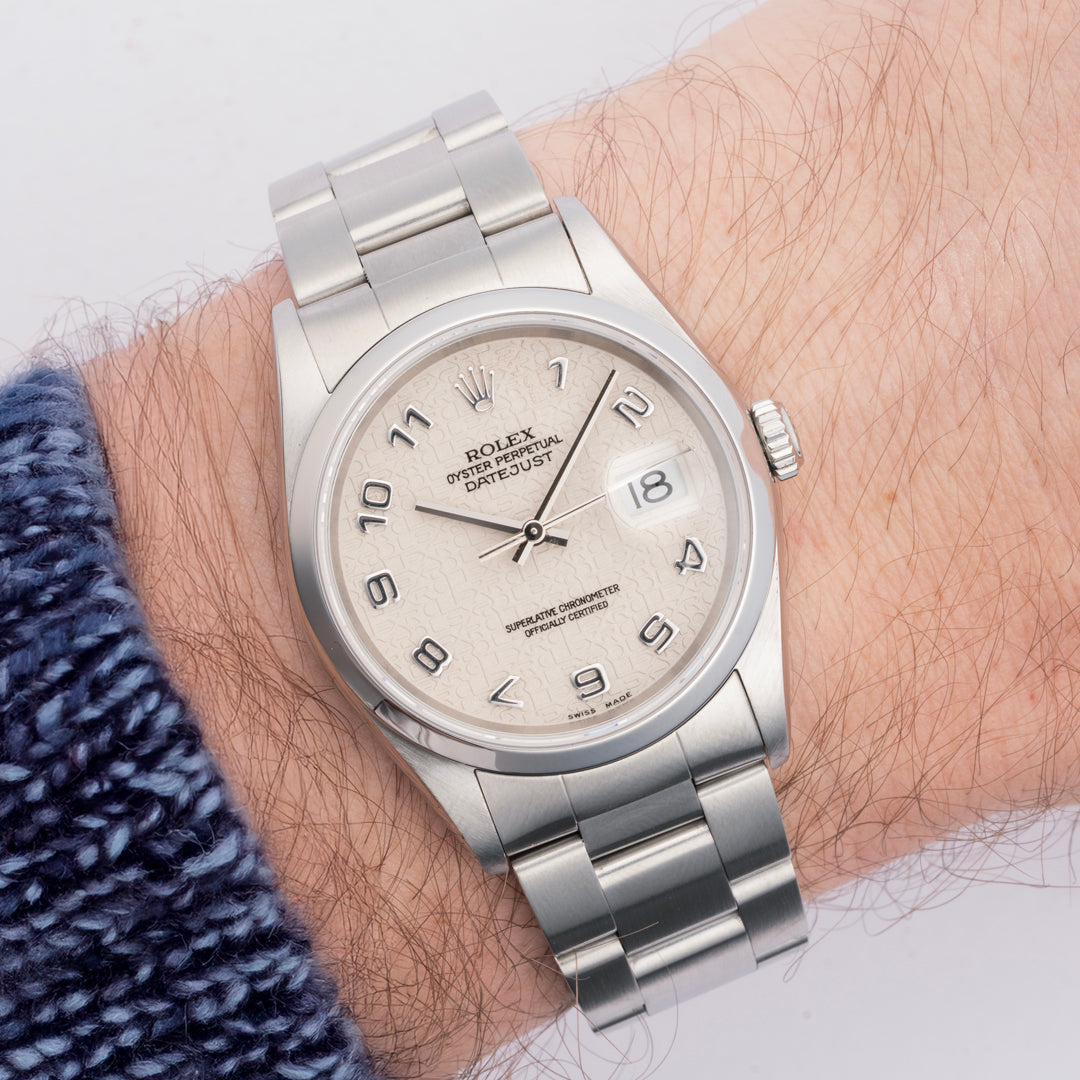 2004 Rolex Datejust Ref. 16200 Anniversary Ivory Dial