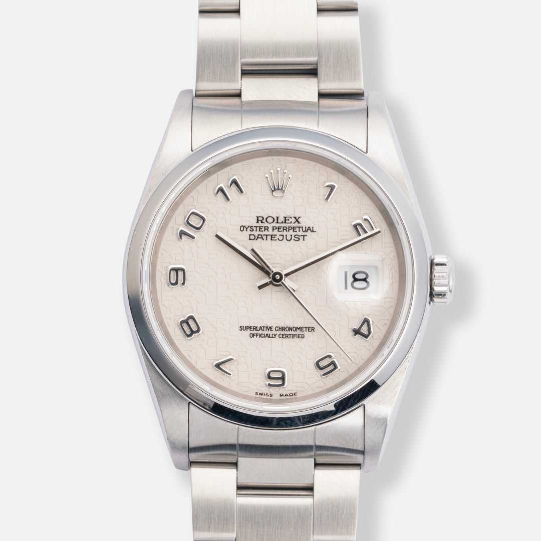 2004 Rolex Datejust Ref. 16200 Anniversary Ivory Dial