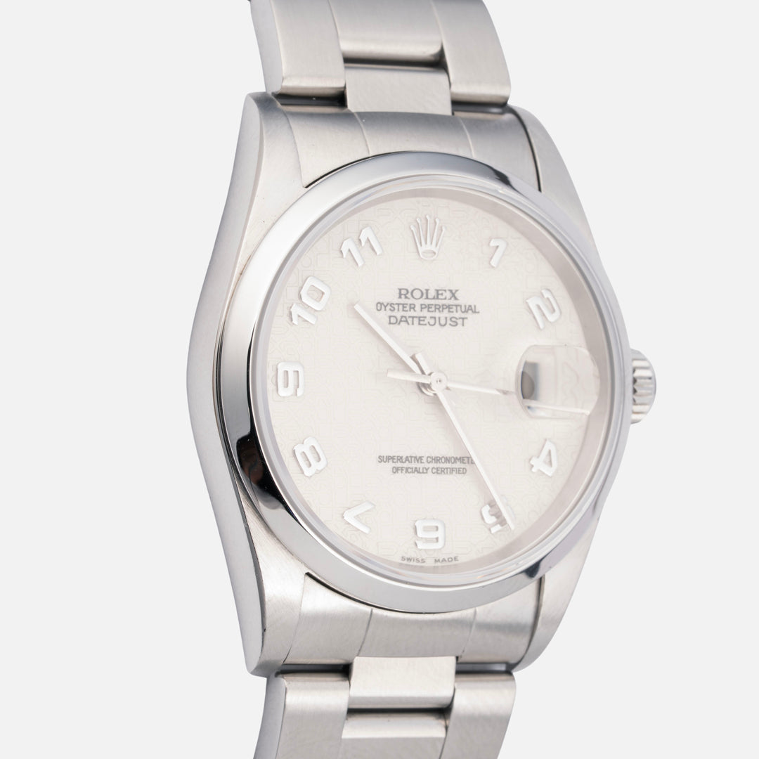 2004 Rolex Datejust Ref. 16200 Anniversary Ivory Dial