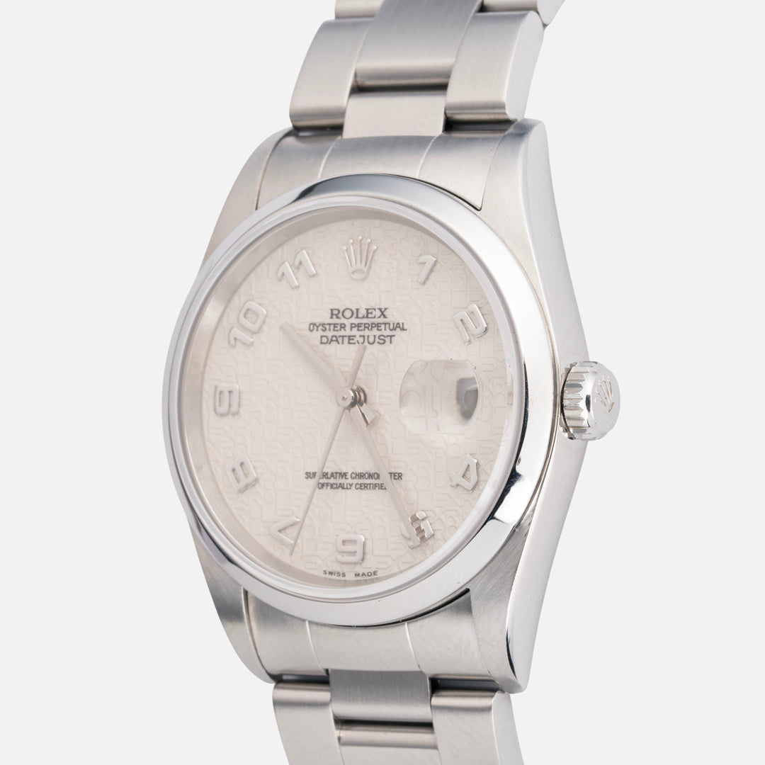 2004 Rolex Datejust Ref. 16200 Anniversary Ivory Dial