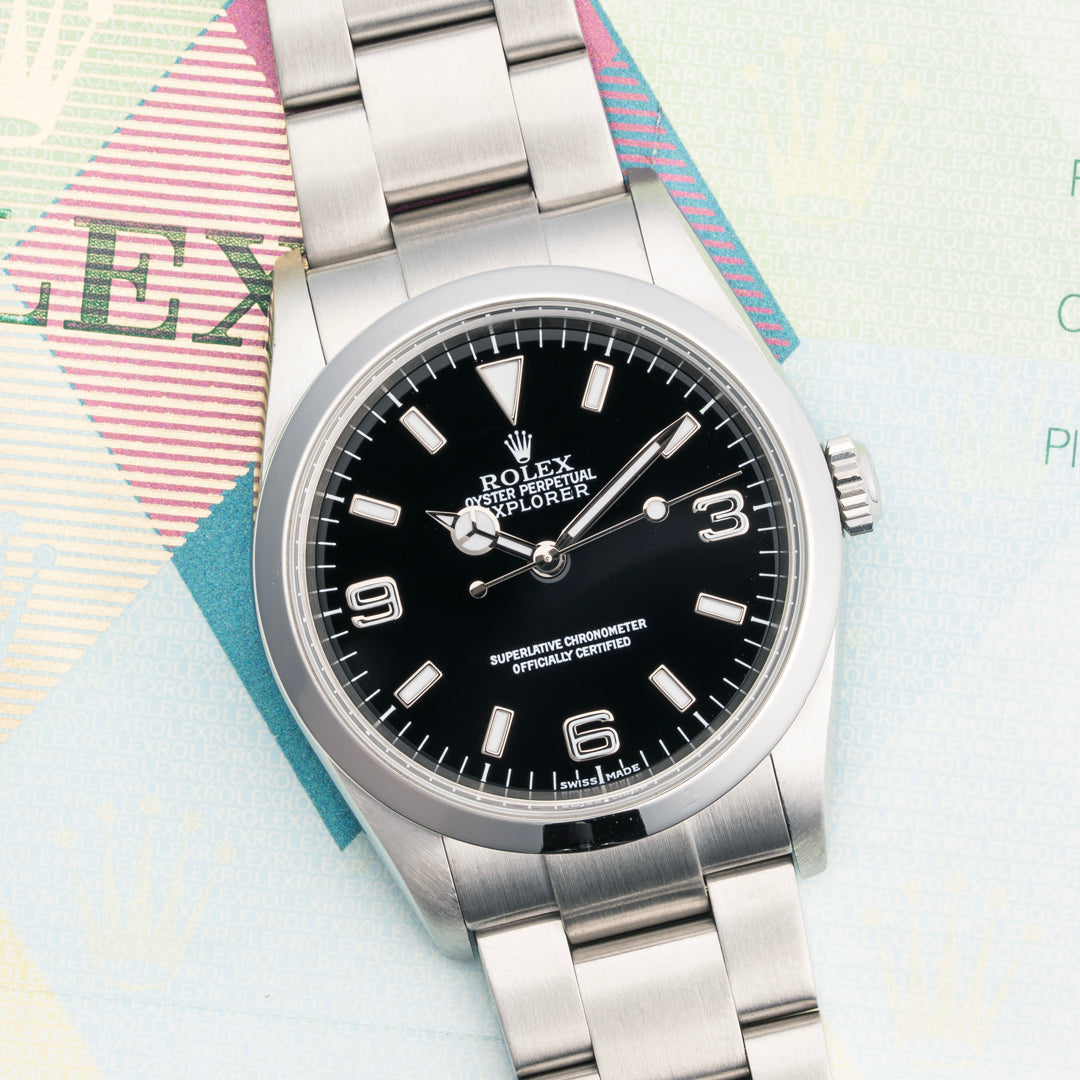 2002 Rolex Explorer Ref. 114270 with Papers