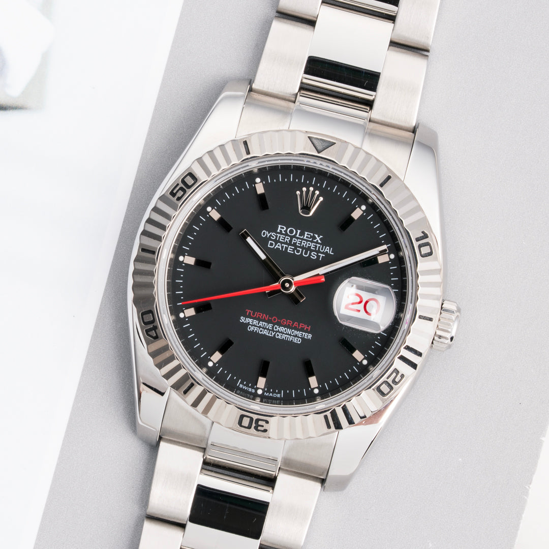 2008 Rolex Datejust Turn-O-Graph Ref. 116264 with Box & Papers