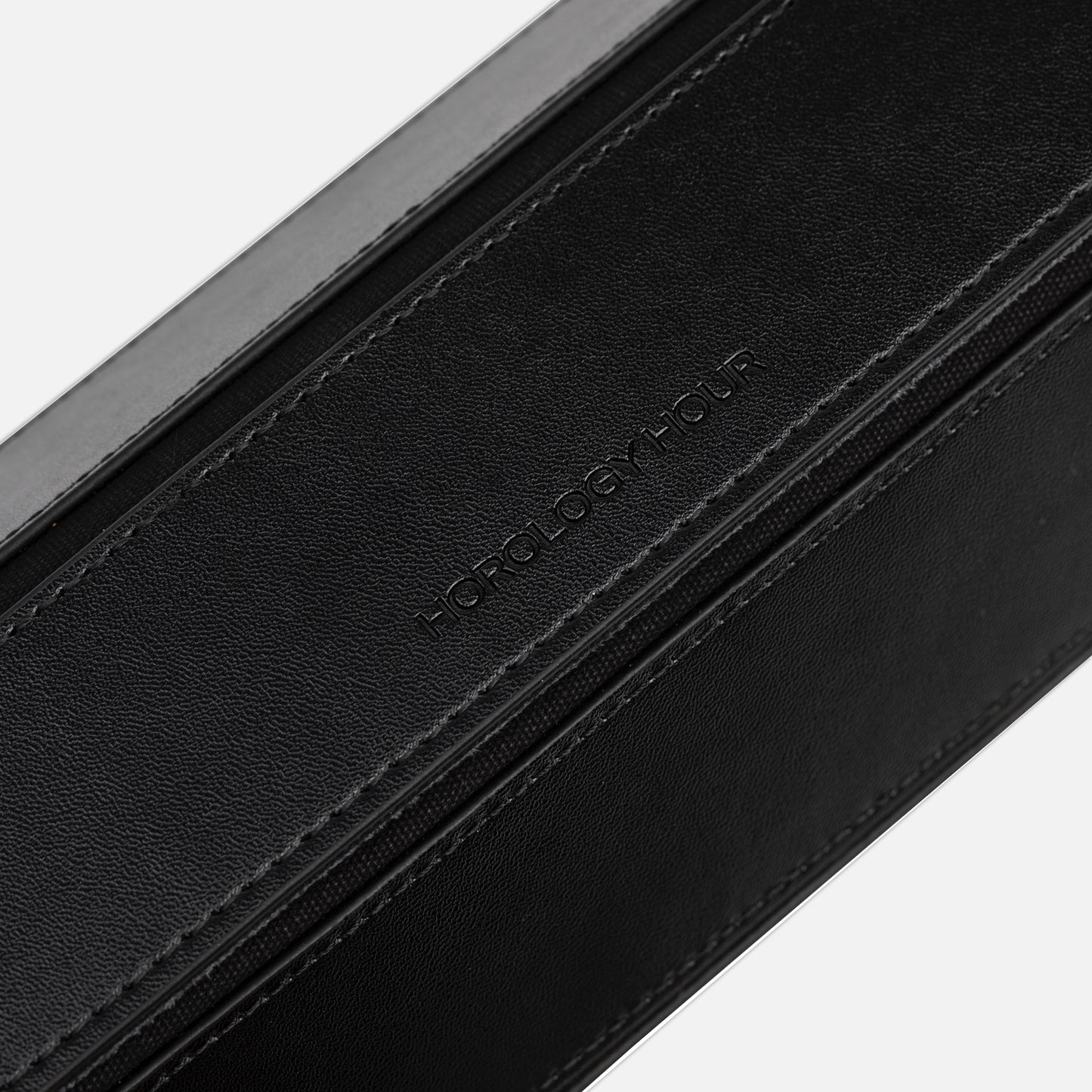 The Hex Leather Three Watch Roll