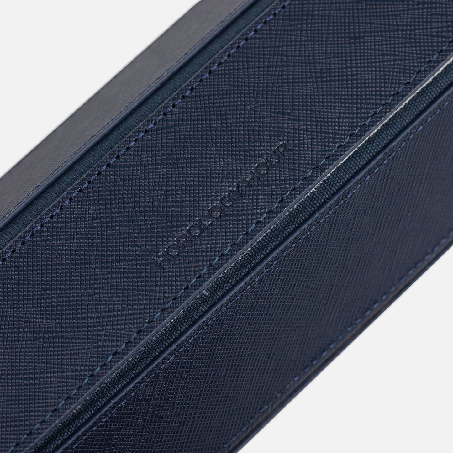 The Hex Leather Three Watch Roll