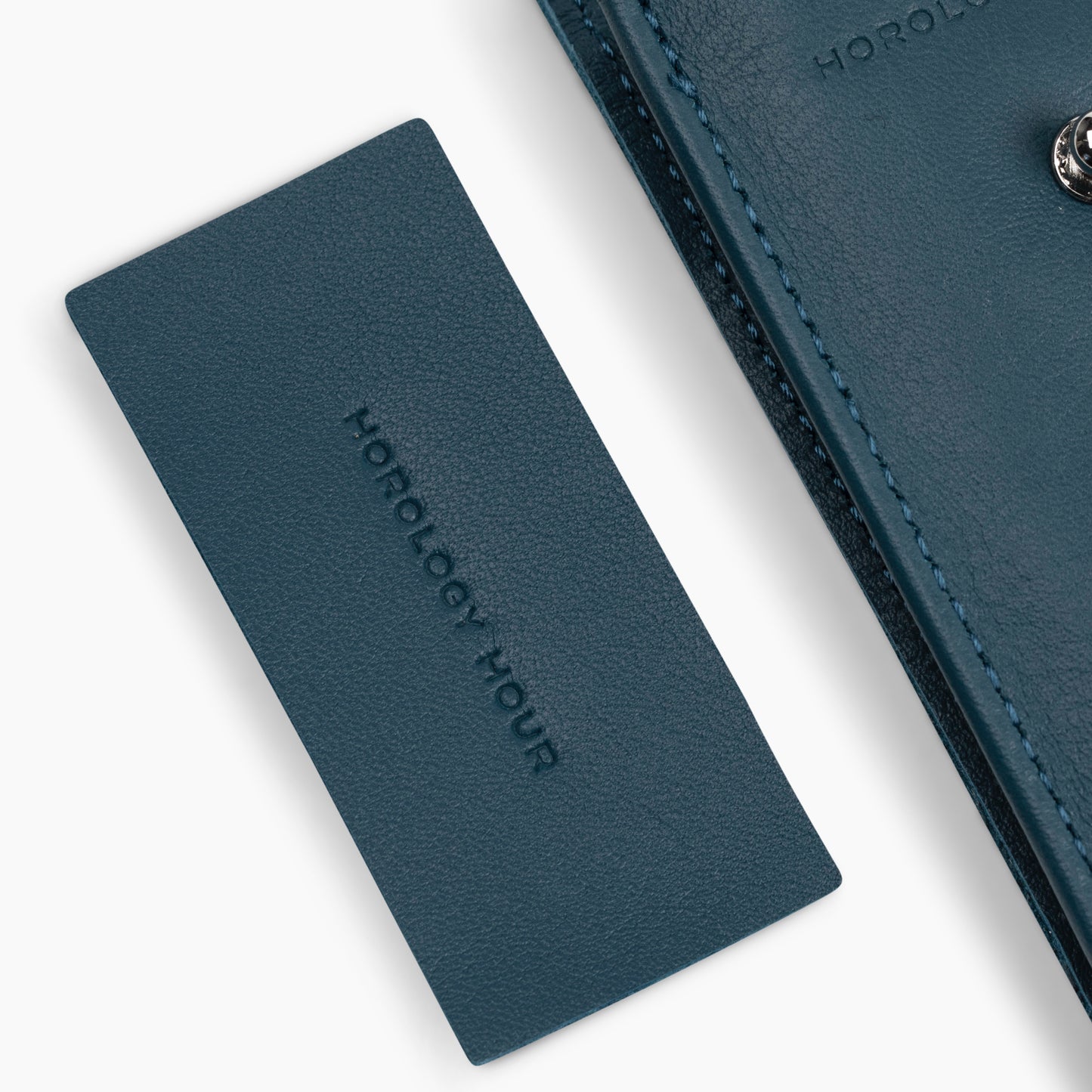 The Lorient Nappa Leather Watch Pouch In Blue