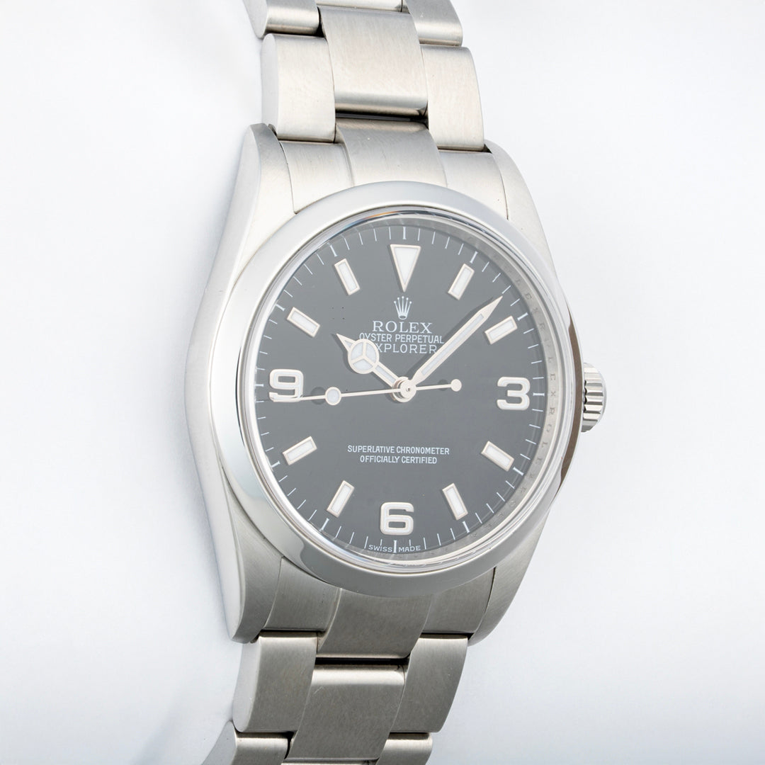 2007 Rolex Explorer 'Engraved Rehaut' Ref. 114270 with Box & Papers