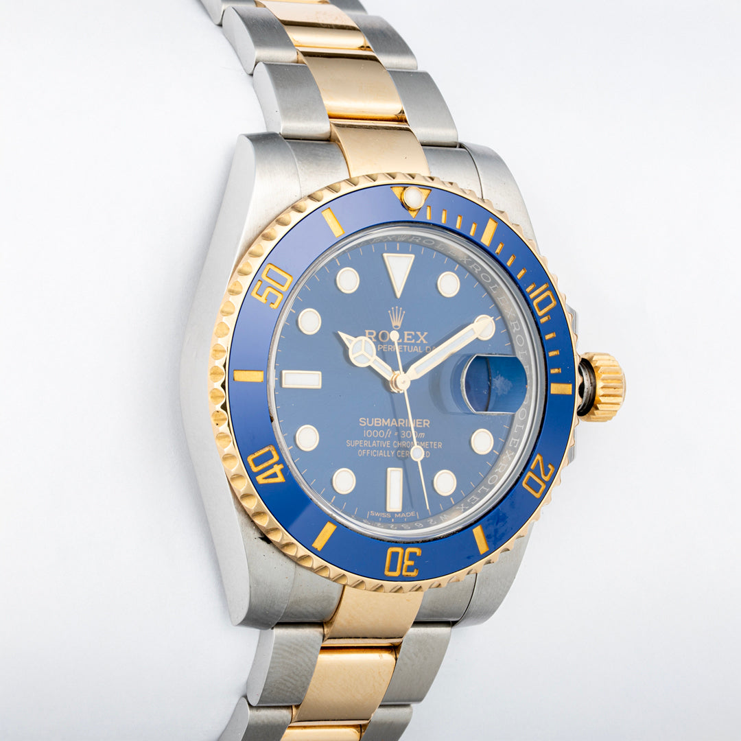 2017 Rolex Submariner Date 'Bluesy' Ref. 116613LB with Box & Papers