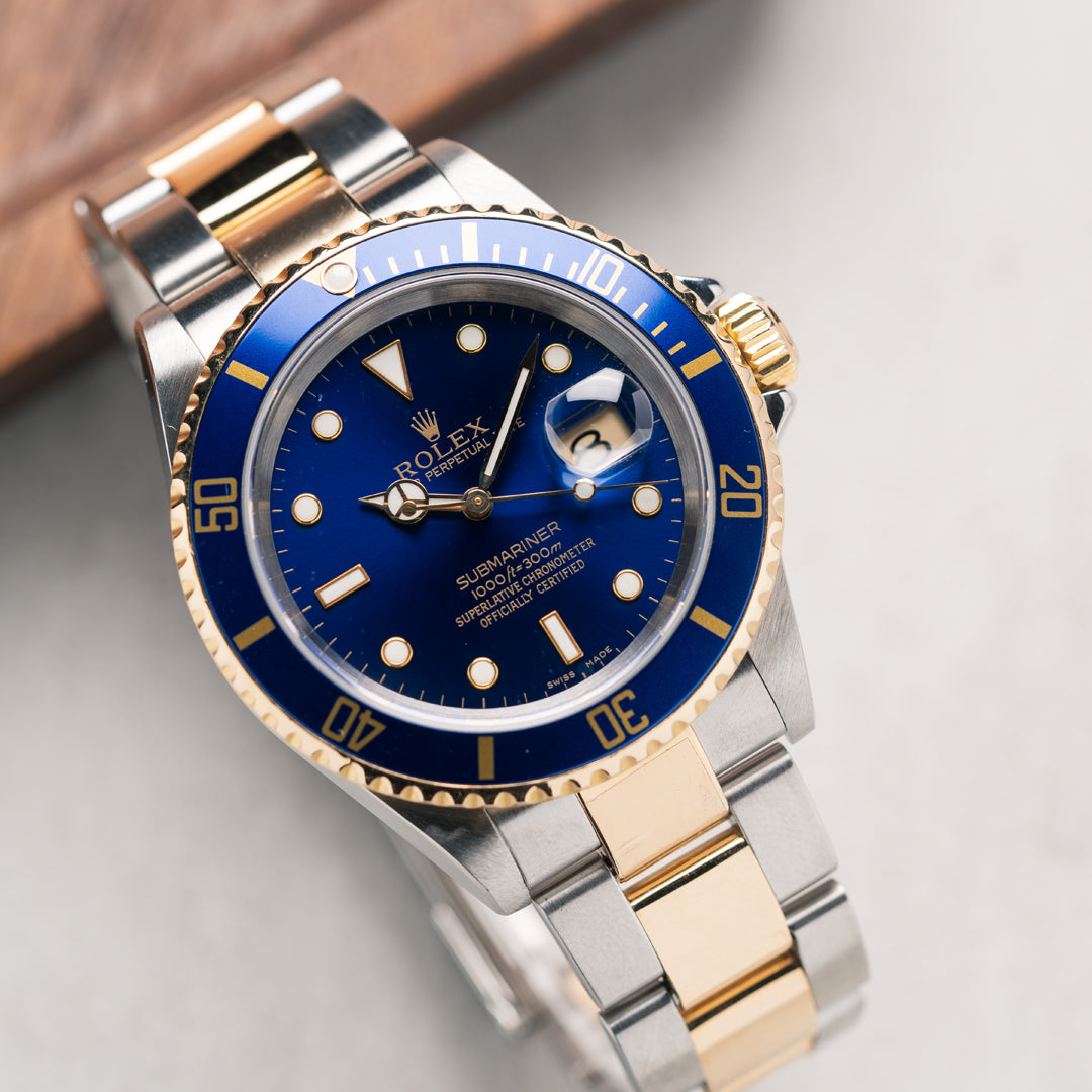 2004 Rolex Submariner 'Bluesy' Ref. 16613LB with & Papers – Horology Hour
