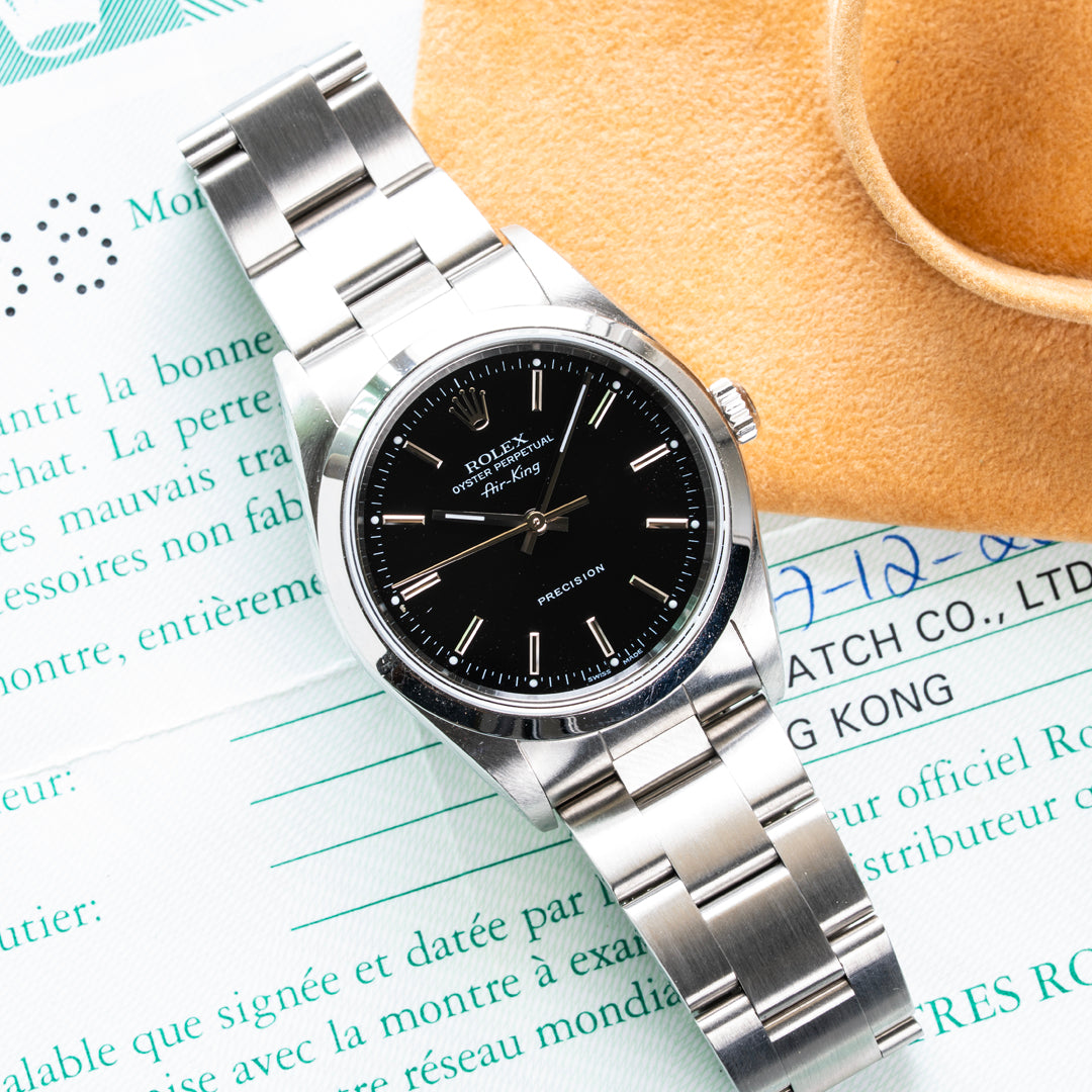 2001 Rolex Air-King Ref. 14000M with Box & Papers