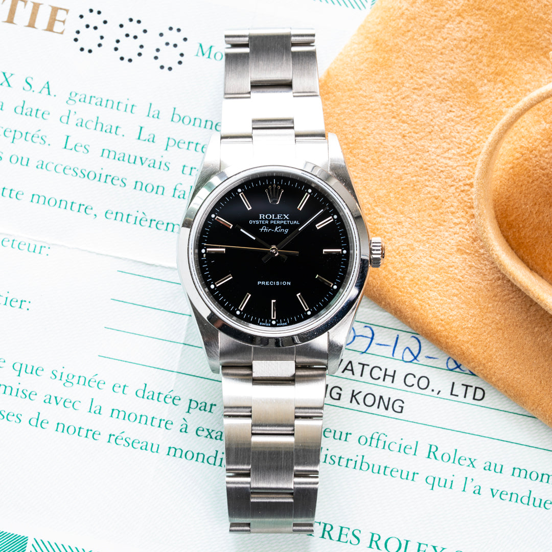 2001 Rolex Air-King Ref. 14000M with Box & Papers