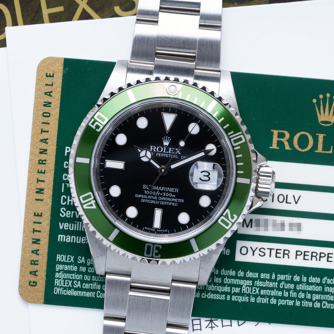 2009 Rolex Submariner Date "Kermit" Ref. 16610LV with Box & Papers