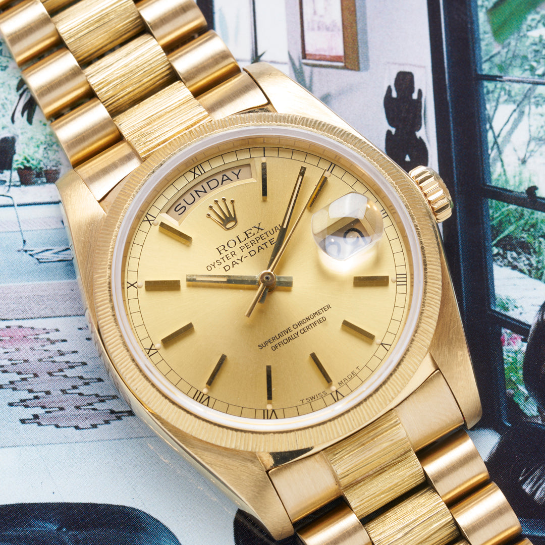 1983 Rolex Day-Date Ref. 18078 with Bark Finish