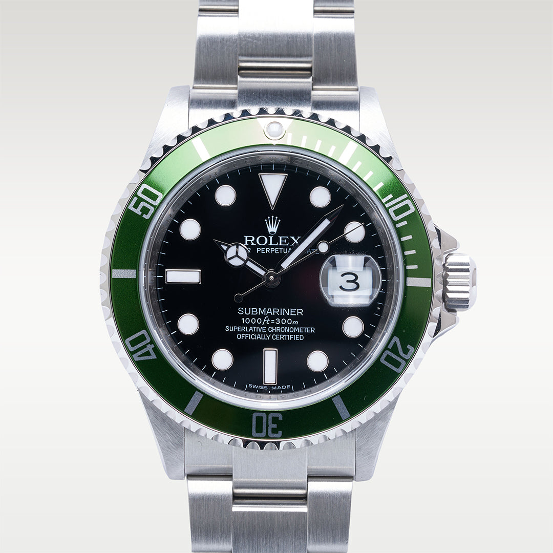 2009 Rolex Submariner Date "Kermit" Ref. 16610LV with Box & Papers
