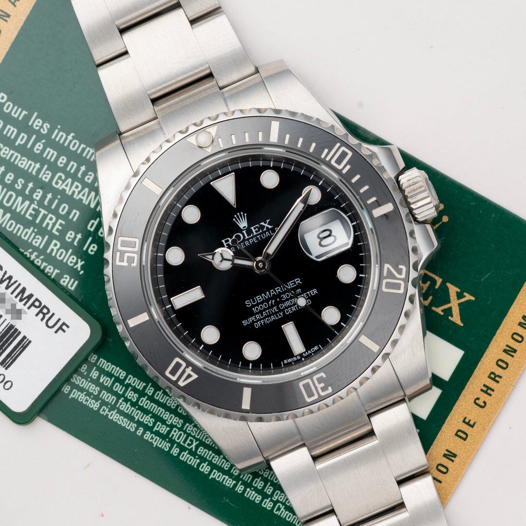 2015 Rolex Submariner Date Ref. 116610LN with Papers