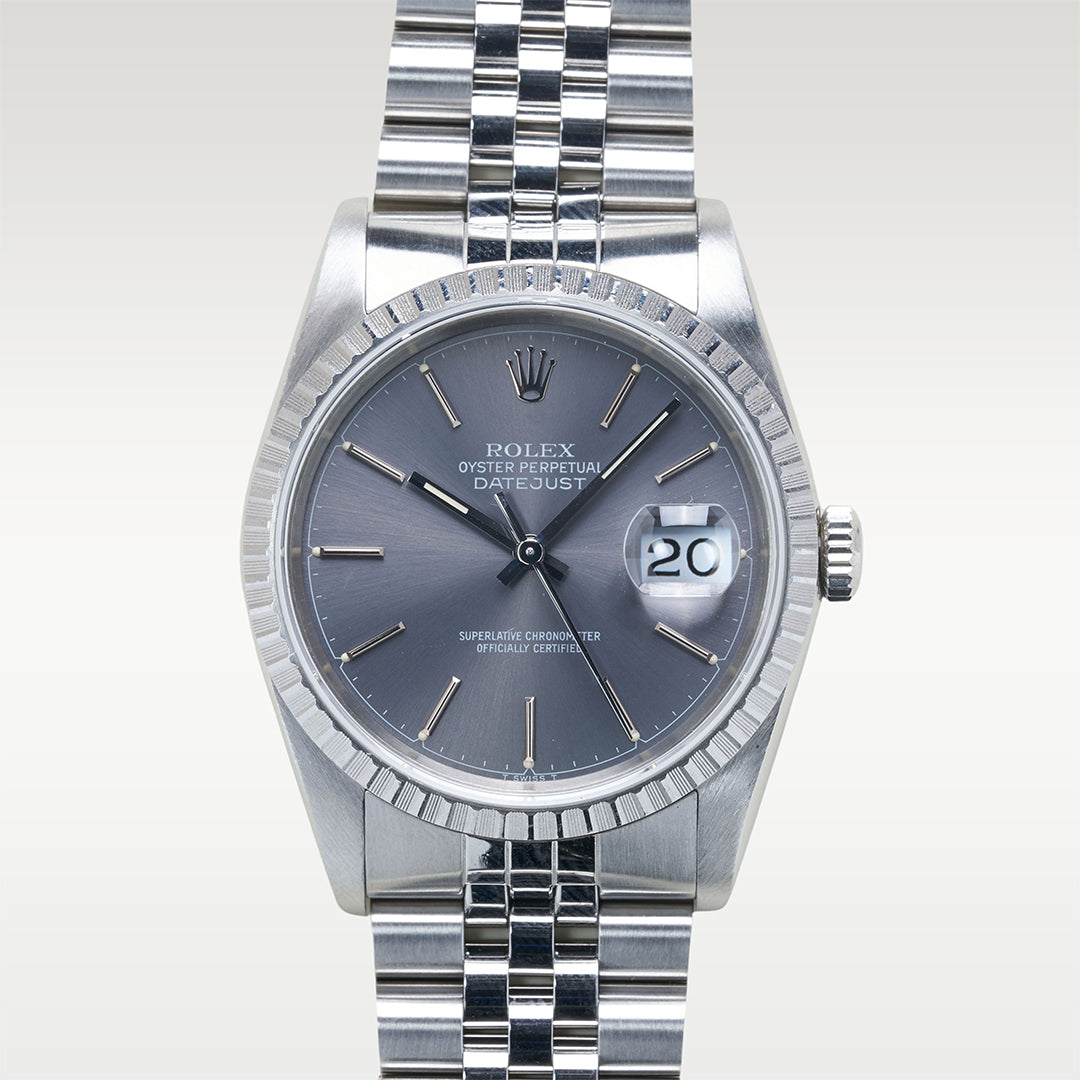 1990 Rolex Datejust Ref. 16220 with Grey Dial