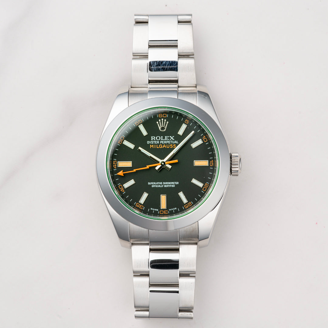 2010 Rolex Milguass Ref. 116400GV with Box & Papers