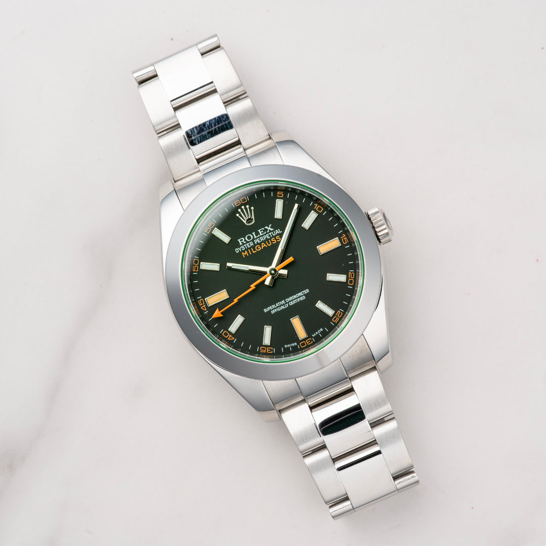 2010 Rolex Milguass Ref. 116400GV with Box & Papers