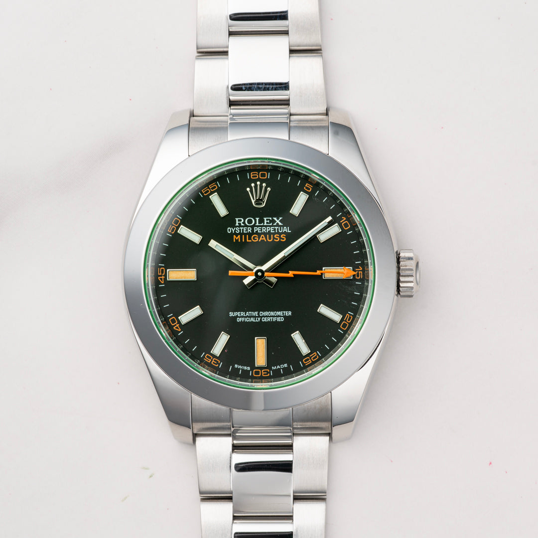 2010 Rolex Milguass Ref. 116400GV with Box & Papers
