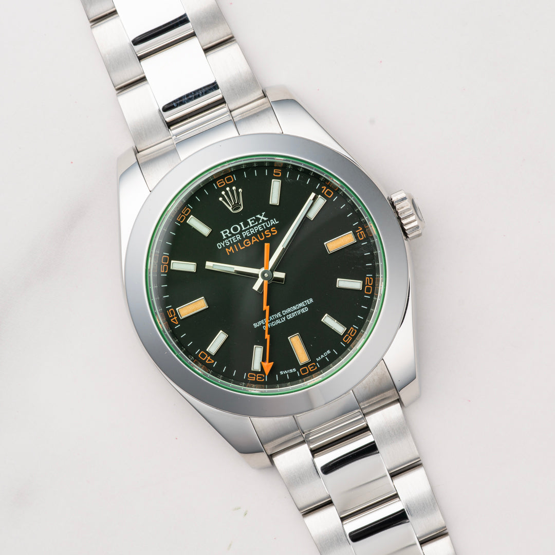 2010 Rolex Milguass Ref. 116400GV with Box & Papers
