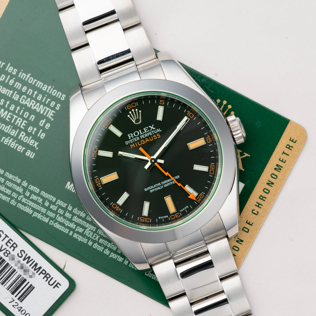 2010 Rolex Milguass Ref. 116400GV with Box & Papers
