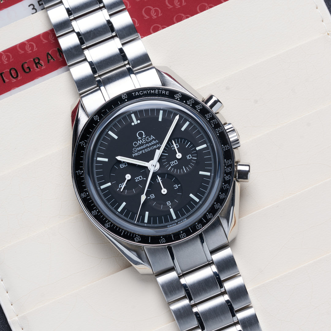 2007 Omega Speedmaster "Sapphire Sandwich" Ref. 3573.50 with Box & Papers