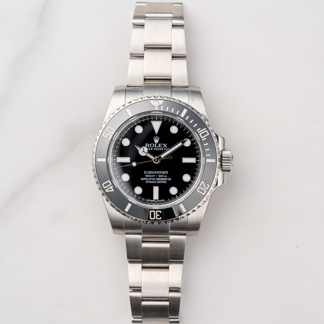 2017 Rolex Submariner Ceramic Ref. 114060 with Papers