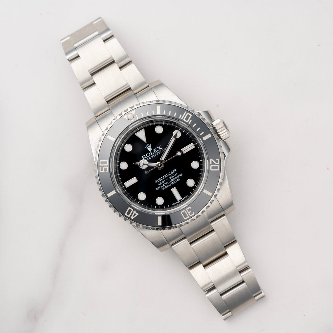 2017 Rolex Submariner Ceramic Ref. 114060 with Papers
