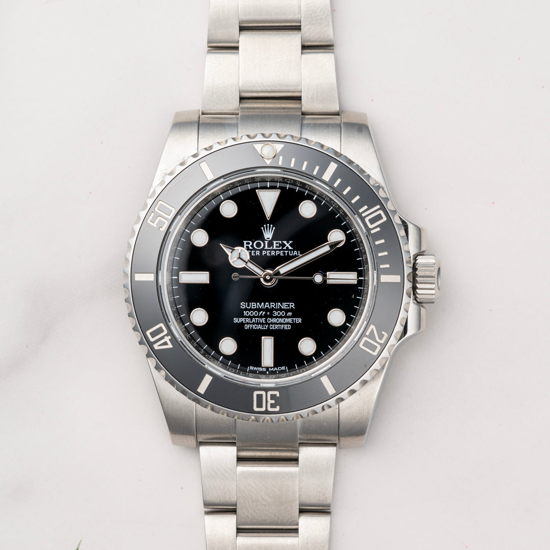 2017 Rolex Submariner Ceramic Ref. 114060 with Papers
