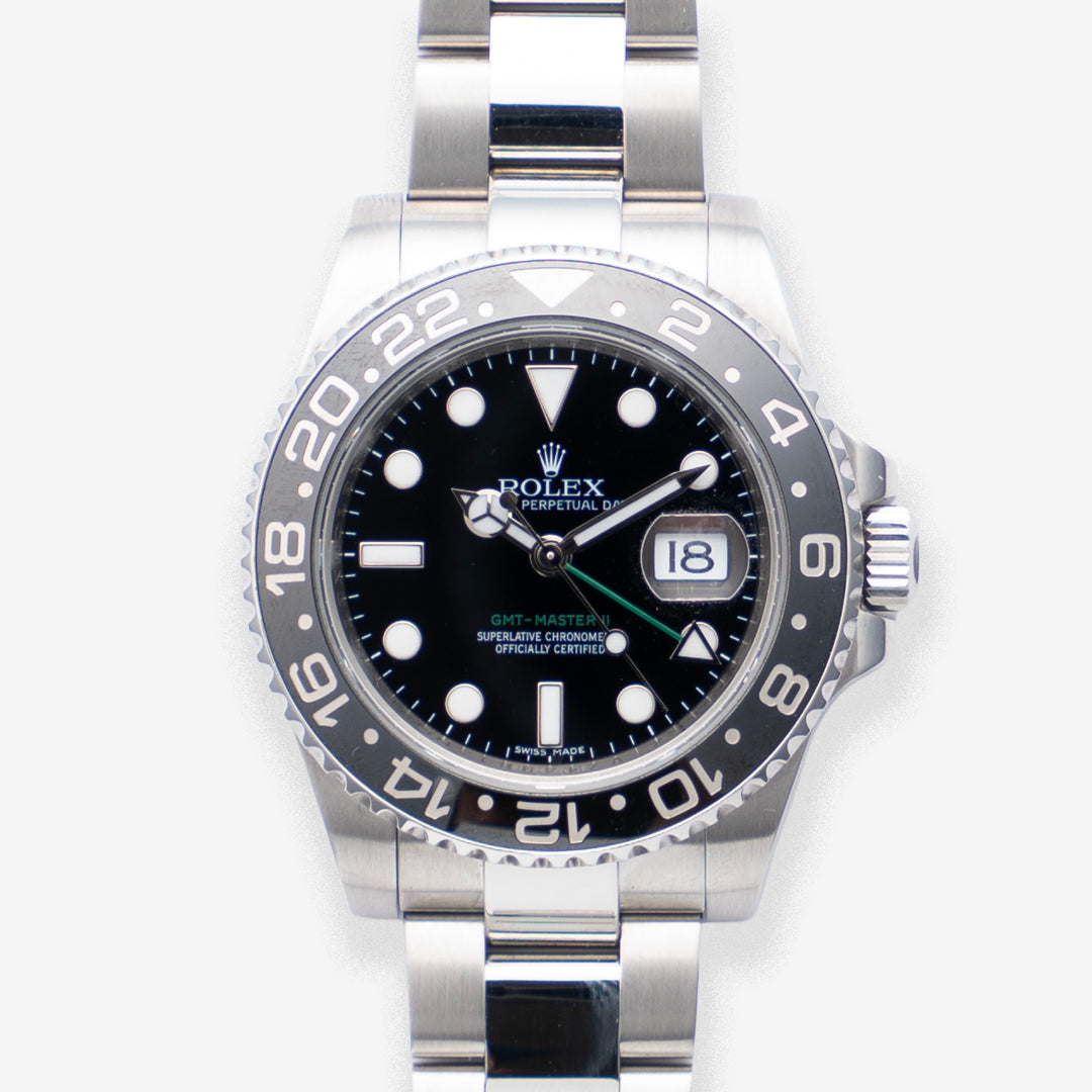 2010 Rolex GMT-Master II Ref. 116710LN with Box & Papers