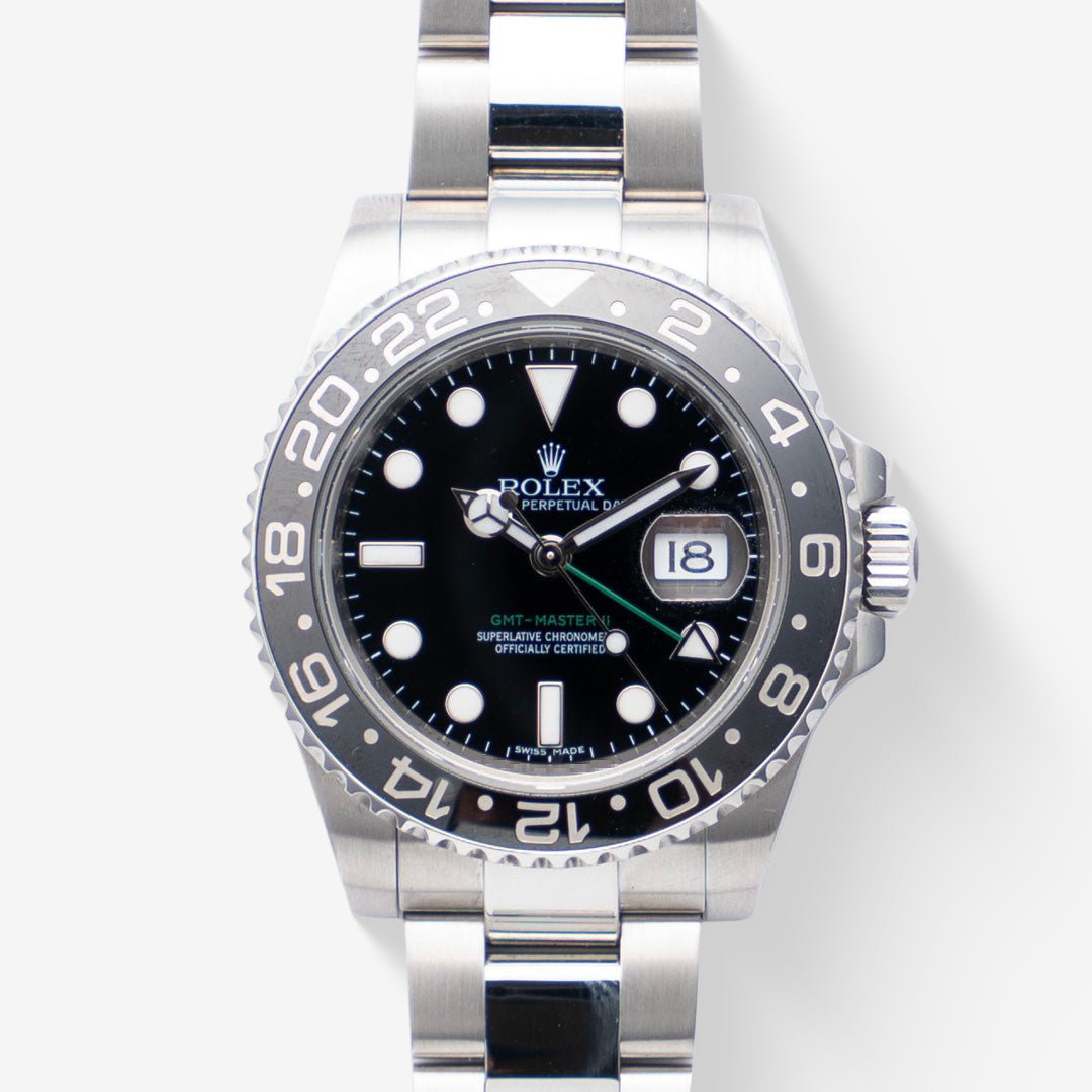 2010 Rolex GMT-Master II Ref. 116710LN with Box & Papers