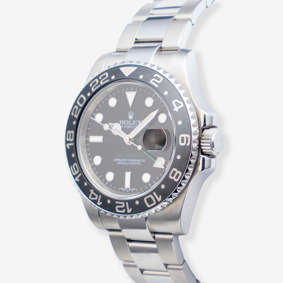 2010 Rolex GMT-Master II Ref. 116710LN with Box & Papers