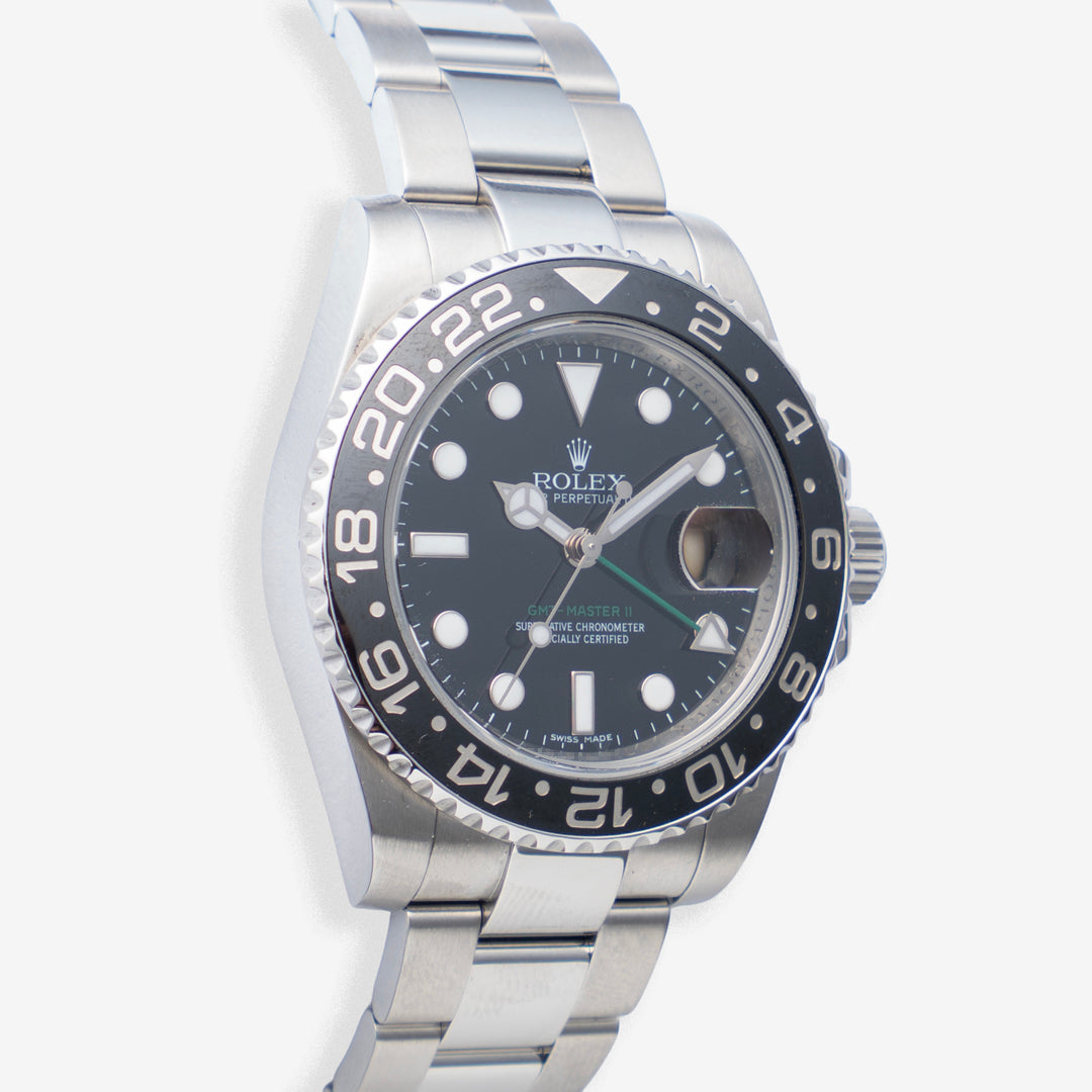 2010 Rolex GMT-Master II Ref. 116710LN with Box & Papers