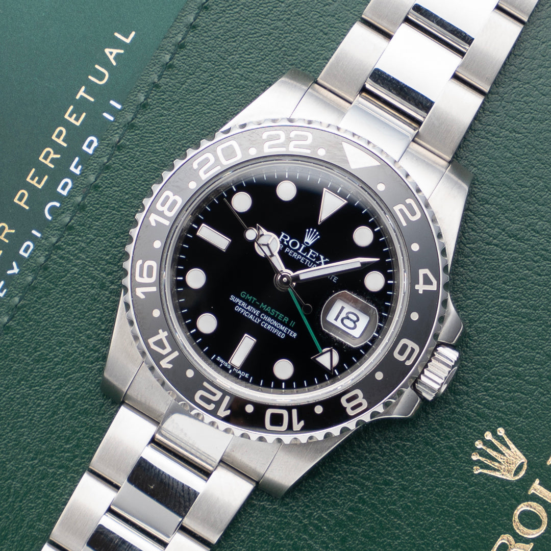 2010 Rolex GMT-Master II Ref. 116710LN with Box & Papers