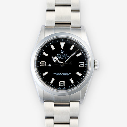 2007 Rolex Explorer 'Engraved Rehaut' Ref. 114270 with Box & Papers