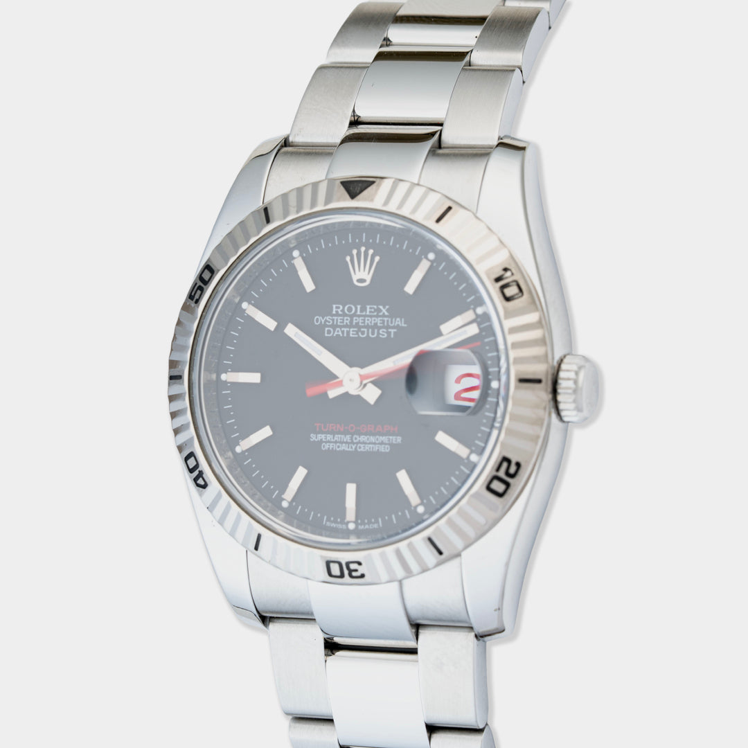 2007 Rolex Datejust Turn-O-Graph Ref. 116264 with Box & Papers