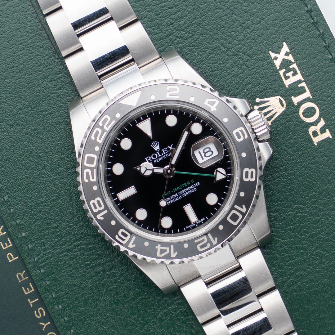 2010 Rolex GMT-Master II Ref. 116710LN with Box & Papers