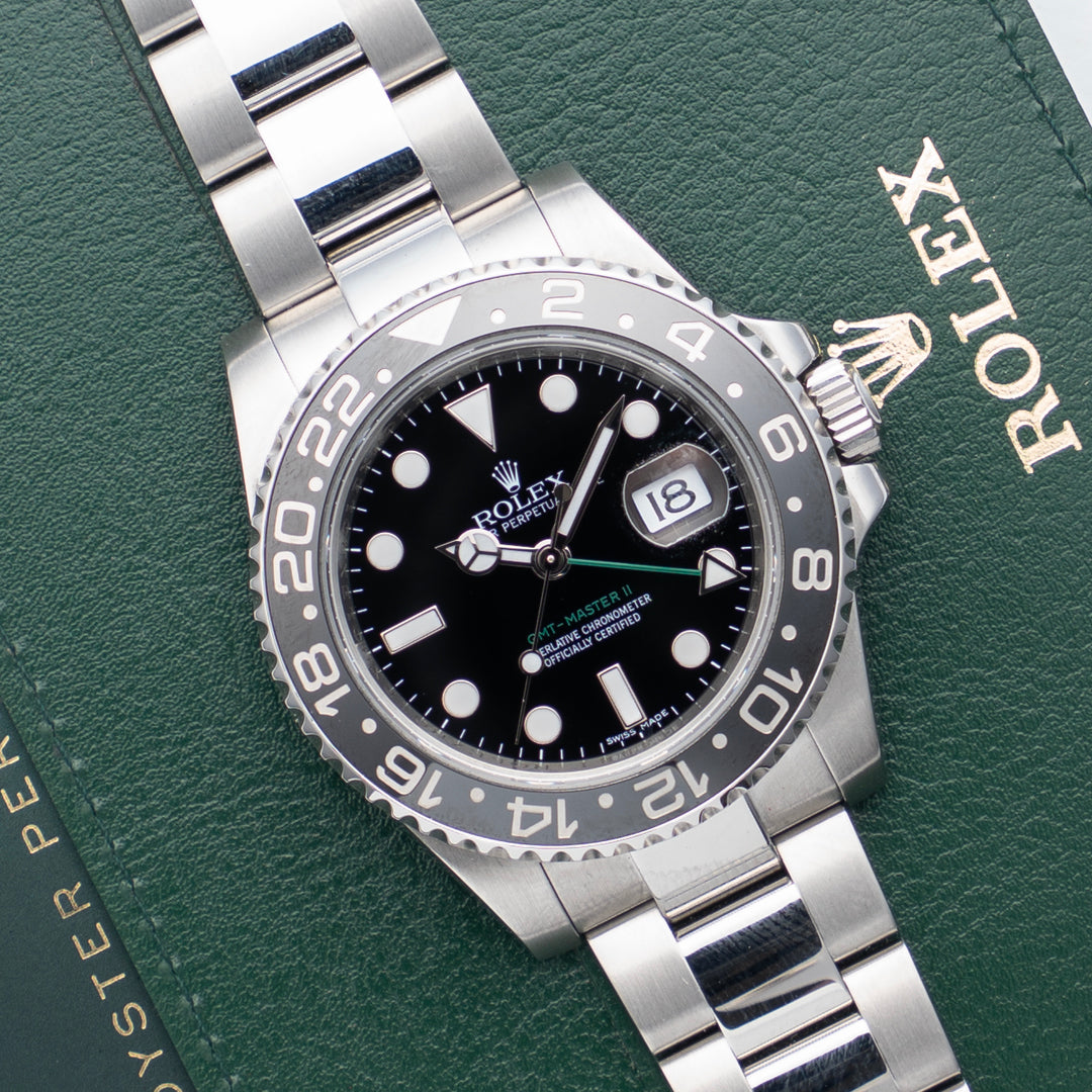 2010 Rolex GMT-Master II Ref. 116710LN with Box & Papers