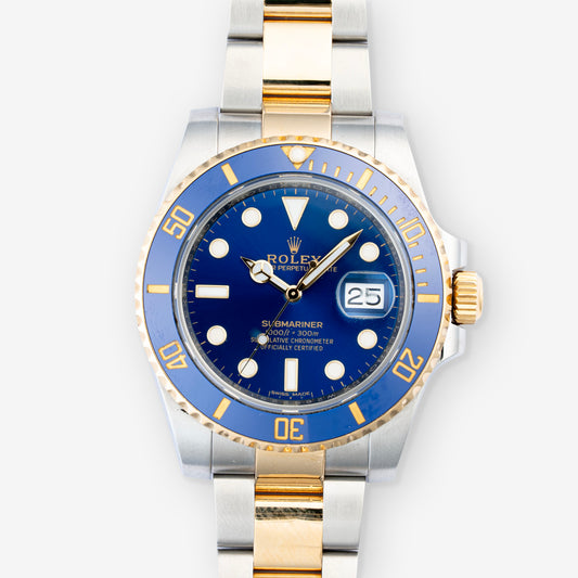 2017 Rolex Submariner Date 'Bluesy' Ref. 116613LB with Box & Papers