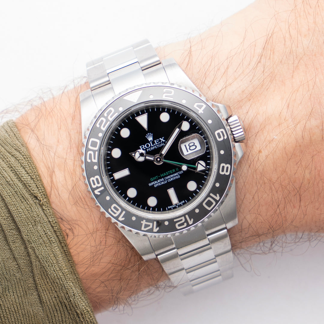 2010 Rolex GMT-Master II Ref. 116710LN with Box & Papers