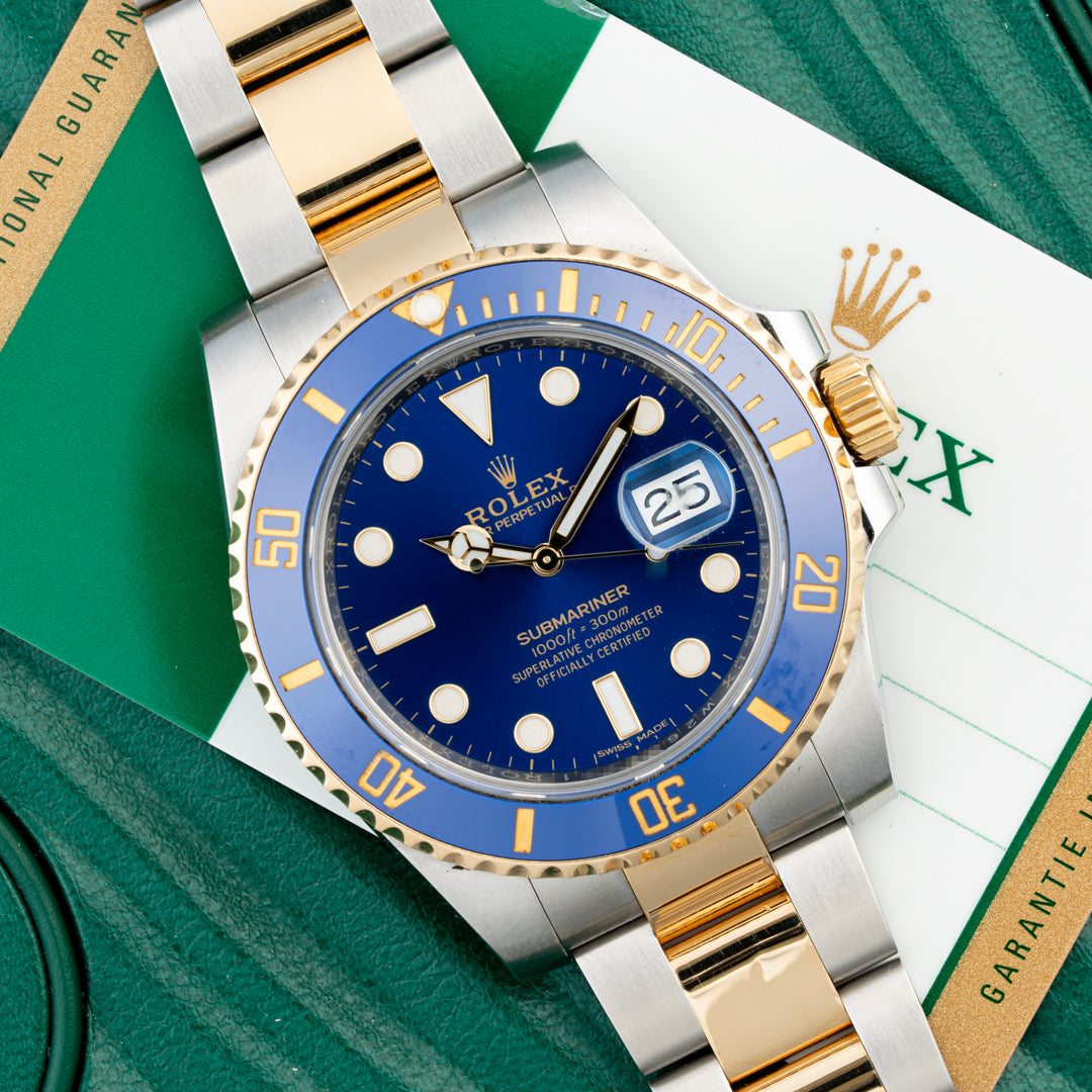 2017 Rolex Submariner Date 'Bluesy' Ref. 116613LB with Box & Papers