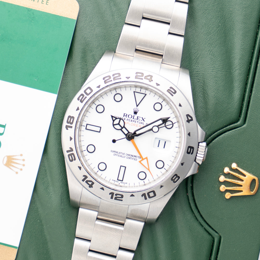 2015 Rolex Explorer II Ref. 216570 with Box & Papers